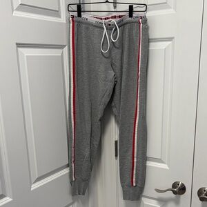 Women’s Tommy Hilfiger Gray Sweatpants with Red Accents